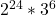 2^{24}*3^6