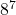 8^7