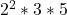 2^2 * 3*5