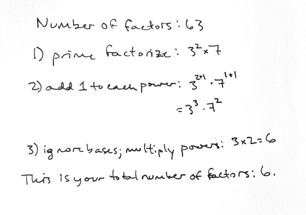 gmat number of factors